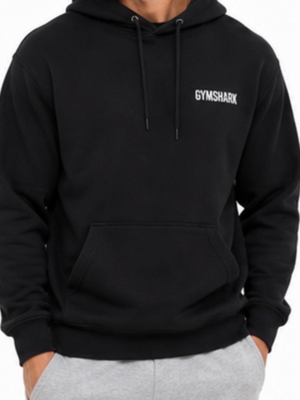 Gymshark Men's Black Pullover Hoodie set size large